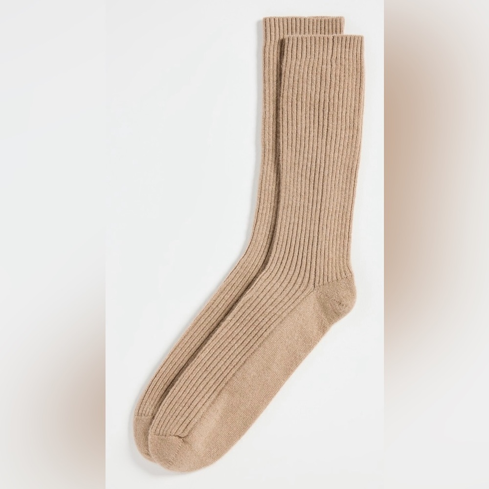 Jenni Kayne Cashmere Socks - Caramel, One Size